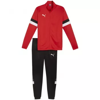 PUMA heren Team Rise trainingspak met volledige rits rood/zwart 2XL