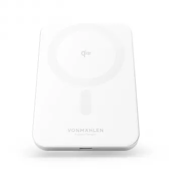 Vonmählen Evergreen Mag magnetische powerbank 5.000 mAh wit