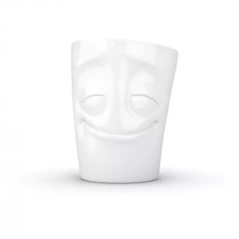 FIFTYEIGHT PRODUCTS T018301 Amused witte mok met oor 350 ml