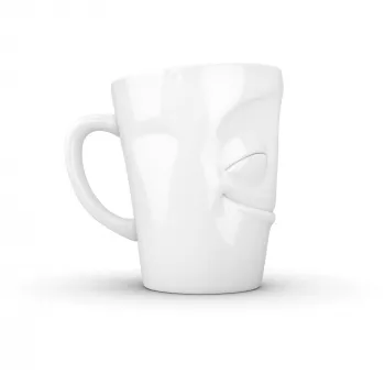 FIFTYEIGHT PRODUCTS T018301 Amused witte mok met oor 350 ml