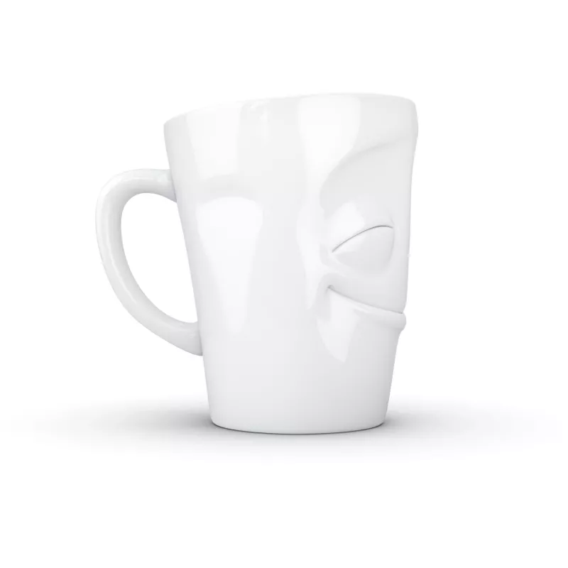 FIFTYEIGHT PRODUCTS T018301 Amused witte mok met oor 350 ml