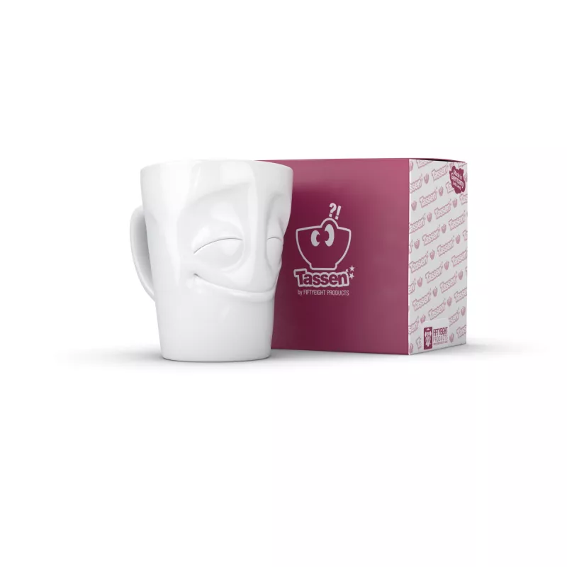 FIFTYEIGHT PRODUCTS T018301 Amused witte mok met oor 350 ml
