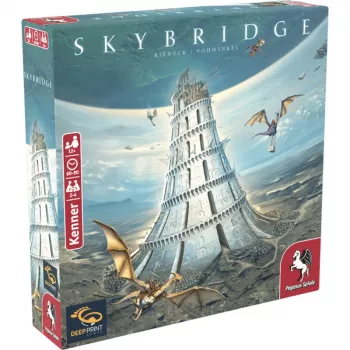 PEGASUS Deep Print Games: Skybridge - strategiespel voor 2-4 spelers, vanaf 10 jaar, 60-90 minuten, stadsbouw- en netwerkmechanismen, meertalig (EN/DE)