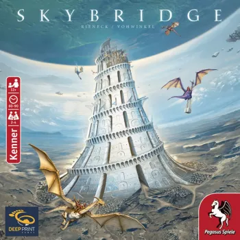 PEGASUS Deep Print Games: Skybridge - strategiespel voor 2-4 spelers, vanaf 10 jaar, 60-90 minuten, stadsbouw- en netwerkmechanismen, meertalig (EN/DE)