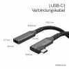ShiverPeaks USB-C-verlengkabel USB-C/C 3.2 PD 90° - kabel - digitaal/data