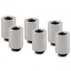 Thermal Grizzly DeltaMate Extender fitting MF28 - glanzend nikkel, 6-pack