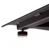 B-TECH AV SYSTEM X - universele dual-stack flatscreen-vloerstandaard (VESA 600 x 400) - 2,4 m, zwart
