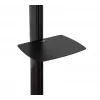 B-TECH AV SYSTEM X - universele dual-stack flatscreen-vloerstandaard (VESA 600 x 400) - 2,4 m, zwart