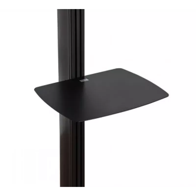 B-TECH AV SYSTEM X - universele dual-stack flatscreen-vloerstandaard (VESA 600 x 400) - 2,4 m, zwart