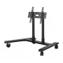 B-TECH AV SYSTEM X - universele low-profile flatscreen-rolwagen (VESA 600 x 400) - 0,75 m, Ø50 mm zuilen