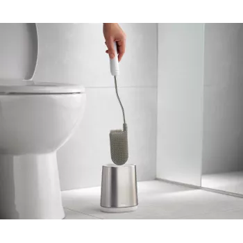 Joseph Joseph Flex Lite toiletborstel staal
