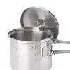 ESBIT PT625ST camping-kookgerei pan 0,625 L roestvrij staal