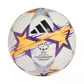 adidas UCL Women's Pro 26/27 League Stage voetbal maat 5 wit/oranje/paars
