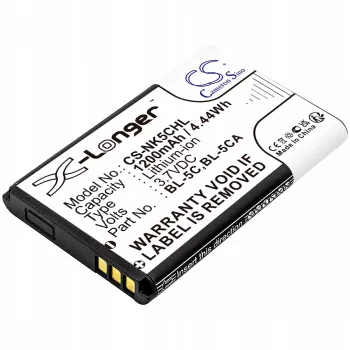 Cameron Sino 1200mAh Li-ion accu voor Nokia BL-5C, BL-5CA, Teltonika, Lark BL-6SP