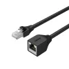 UNITEK Cat.6 STP RJ45 verlengkabel (8P8C) stekker naar bus, 2m, zwart