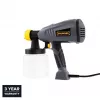 Elektrisch verfspuitpistool JS-HH15A 400W HVLP-spuitpistool met 800ml reservoir, 3 spuitpatronen, 2 sproeiers