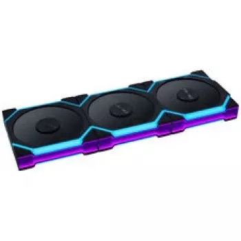 Lian Li UNI FAN SL FLEX Wireless ARGB 120 mm PWM behuizingsventilator - 3-pack, zwart, Reverse Blade