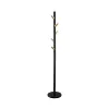 Vrijstaande kledingstandaard W66 zwart 177 cm, gepoedercoat staal, 15 kg draagvermogen