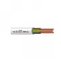 BVV-LL 2x1 mm² witte PVC-geïsoleerde elektriciteitskabel, 50 m rol