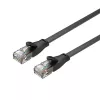 UNITEK Cat.6 UTP platte kabel 10m zwart RJ45 Snagless Gigabit Ethernet