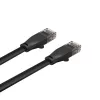 UNITEK Cat.6 UTP platte kabel 10m zwart RJ45 Snagless Gigabit Ethernet