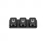 UNITEK SnapHold magnetische kabelorganizer voor het bureau (set van 3+1), zwart