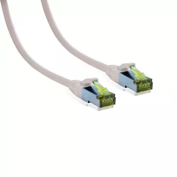 IT-BUDGET Cat.6A S/FTP LSZH patchkabel, 0,5 m, wit, 10Gbps, PoE+, 600MHz, koper