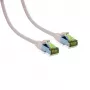 IT-BUDGET Cat.6A S/FTP LSZH patchkabel, 0,5 m, wit, 10Gbps, PoE+, 600MHz, koper
