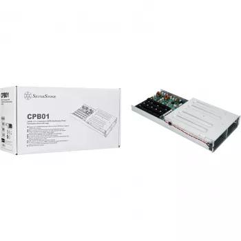 SilverStone SST-CPB01 1U 1+1 redundant CRPS-stroomverdeelbord met kooi, tot 2400 W