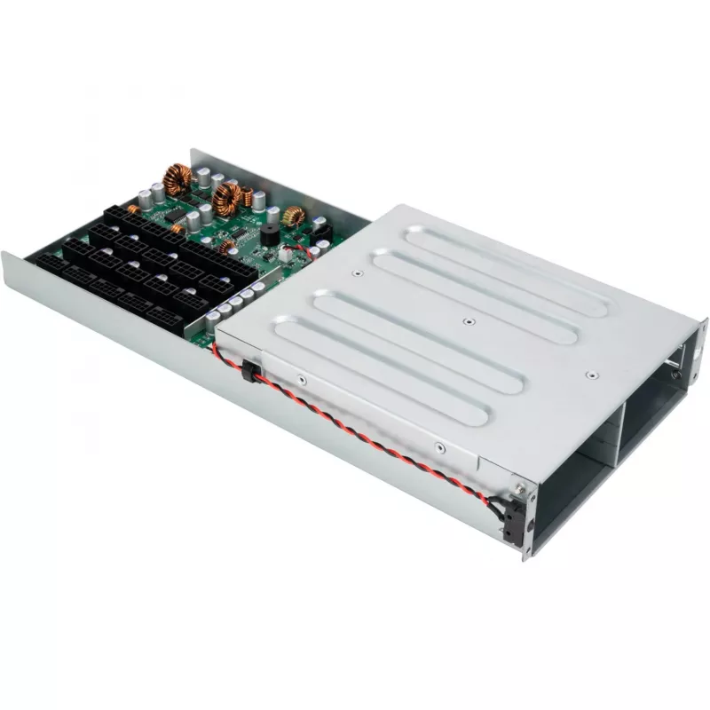 SilverStone SST-CPB01 1U 1+1 redundant CRPS-stroomverdeelbord met kooi, tot 2400 W