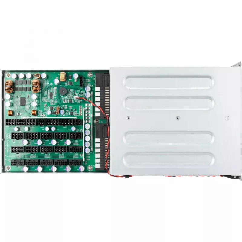 SilverStone SST-CPB01 1U 1+1 redundant CRPS-stroomverdeelbord met kooi, tot 2400 W