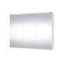 Badkamerkast Domoleti SV 90DL-2 wit hoogglans met keramische wasbak, 2 soft-close laden