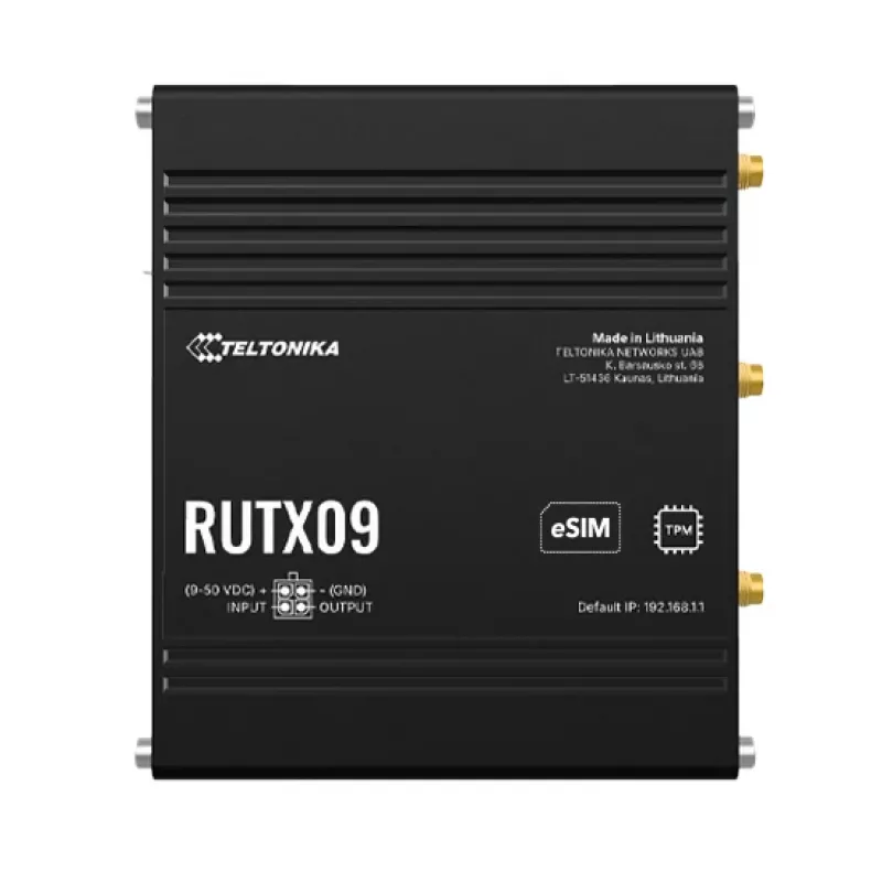 Teltonika Networks RUTX09 (UK) LTE Cat 6 rugged router