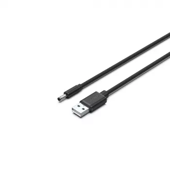 UNITEK USB naar DC 3,5x1,35mm stroomkabel 5V 2A 1,5m zwart
