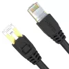 UNITEK Cat.7 S/FTP 2,0 m ethernet-patchkabel, 10 Gbit/s, 600 MHz, vergulde RJ45-stekkers, zwart