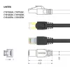 UNITEK Cat.7 S/FTP 2,0 m ethernet-patchkabel, 10 Gbit/s, 600 MHz, vergulde RJ45-stekkers, zwart