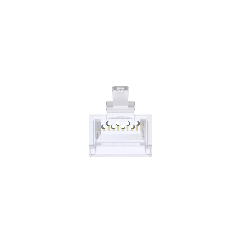 UNITEK 100-pack Cat.6 Pass-Through RJ45 modulaire stekkers (UTP, 23-26AWG, vergulde contacten)