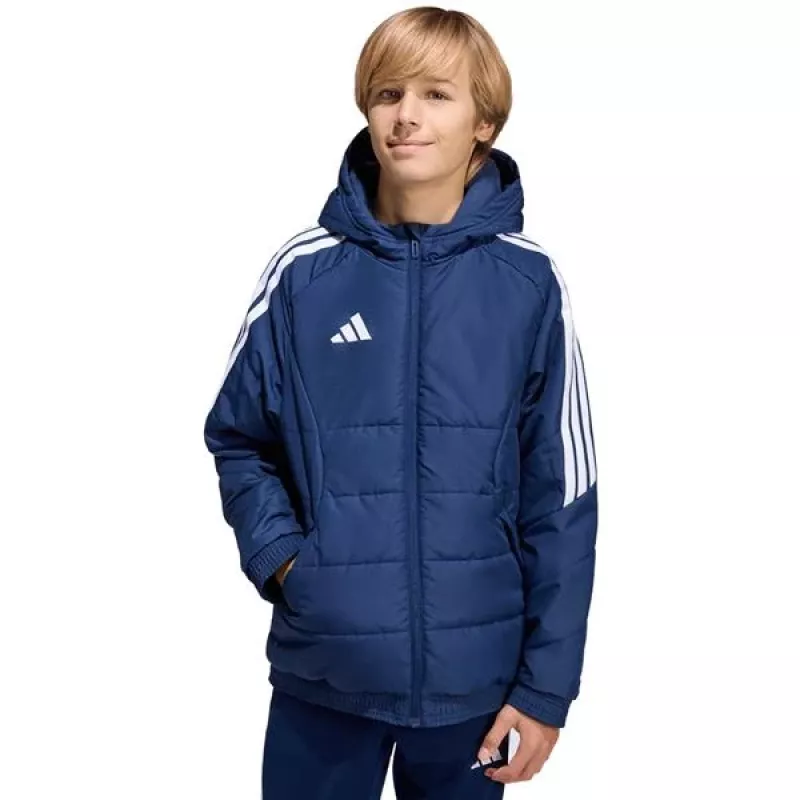 adidas Tiro 26 winterjas voor kinderen Navy Blauw 152cm