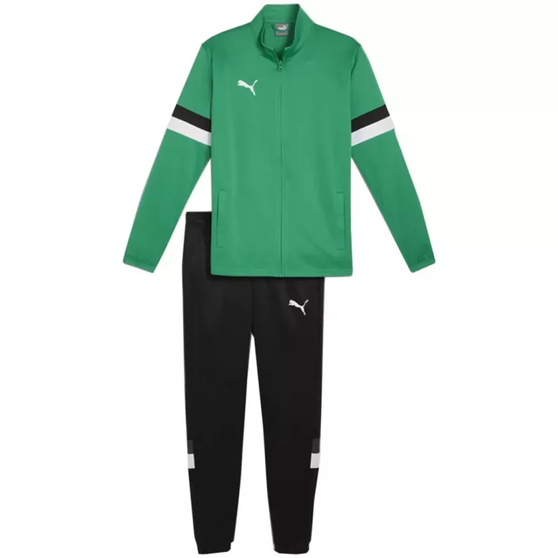 PUMA Heren Team Rise Trainingspak Forest Night / Puma Black 2XL