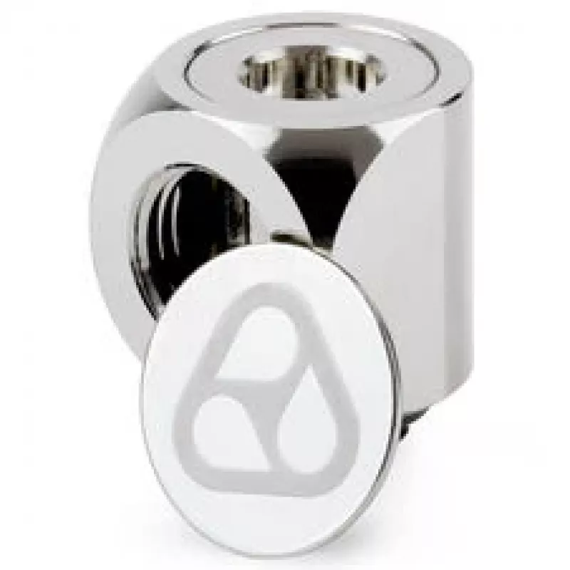 Thermal Grizzly DeltaMate Rotary 90° adapter G1/4 inch - glanzend nikkel