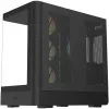 Fortron M581 mid-tower behuizing, zwart, panoramisch gehard glas, 4x ARGB-ventilatoren