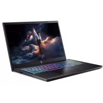 Acer Nitro V 15 AI gaming-laptop, 15,6 inch FHD 144Hz, AMD Ryzen 7 170, NVIDIA GeForce RTX 5060, 16GB DDR5, 1TB SSD, zonder besturingssysteem, Obsidian Black