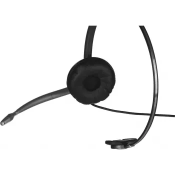 Poly EncorePro HW710 bedrade monaurale headset met ruisonderdrukkende microfoon, Quick Disconnect, zwart