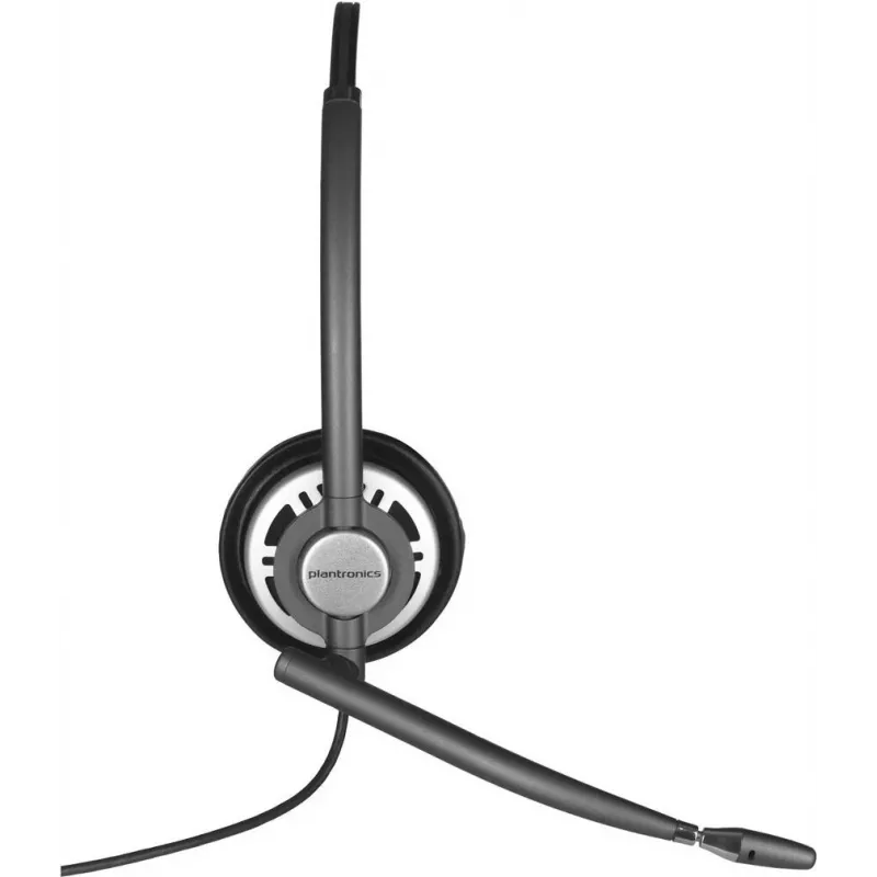 Poly EncorePro HW710 bedrade monaurale headset met ruisonderdrukkende microfoon, Quick Disconnect, zwart