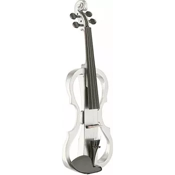 Stagg EVN X 4/4 WH elektrische viool met koptelefoon en strijkstok, wit