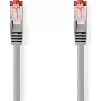 Nedis CAT6 S/FTP netwerkkabel RJ45 stekker naar RJ45 stekker 20m rond LSZH grijs