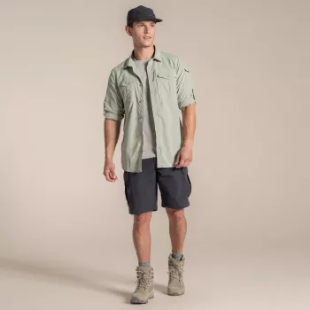 Craghoppers NosiLife Adventure LS Shirt III - heren-reishemd, Bay Leaf, medium