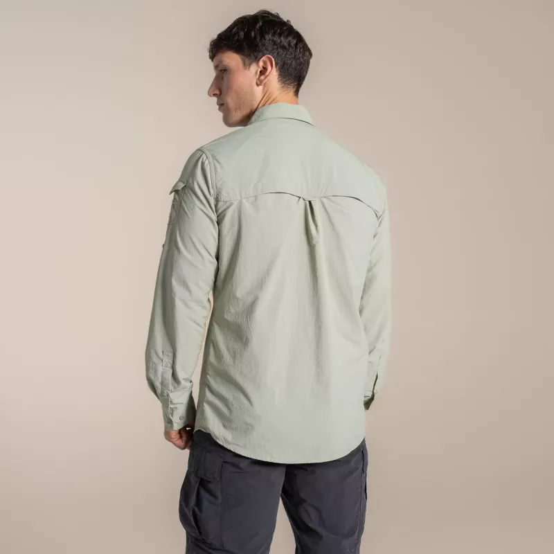 Craghoppers NosiLife Adventure LS Shirt III - heren-reishemd, Bay Leaf, medium