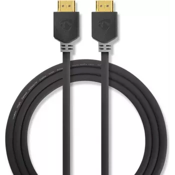 Nedis High Speed HDMI-kabel met ethernet - 4K@60Hz, ARC, 18 Gbps, 1,00 m, antraciet