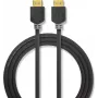 Nedis High Speed HDMI-kabel met ethernet - 4K@60Hz, ARC, 18 Gbps, 1,00 m, antraciet